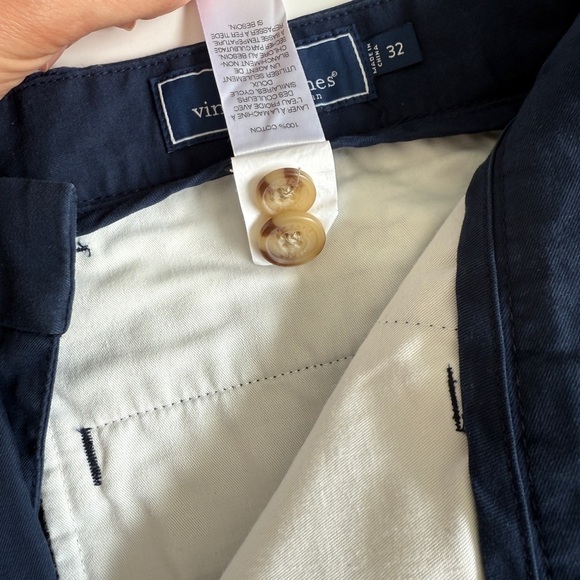 Vineyard Vines Breaker American Flag Whale Shorts Sz 32 Deep Cobalt Blue 9” Casu - Picture 9 of 9